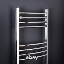 Radiateur échelle chauffant courbé pour serviettes de bain 1150 x 600 chrome