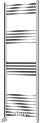 Radiateur échelle chauffant droit pour serviettes de salle de bain avec thermostat et vanne radiateur UK