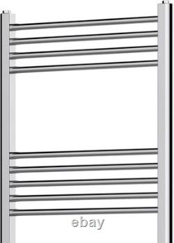Radiateur échelle chauffant droit pour serviettes de salle de bain avec thermostat et vanne radiateur UK