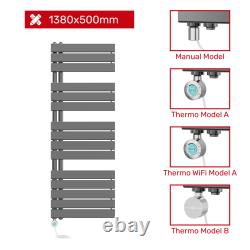 Radiateur échelle chauffant électrique prérempli à panneau plat pour salle de bain