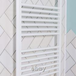 Radiateur échelle chauffante moderne pour serviettes de salle de bain blanc