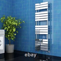 Radiateur panneau chauffant électrique thermostatique pour serviettes en chrome