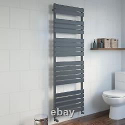 Radiateur porte-serviettes chauffant à panneau plat DuraTherm Anthracite - 1800 x 600mm