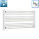 Radiateur Porte-serviettes Chauffant En Chrome 600 X 1200 Mm Pour Chauffage Central, Plat Et Droit