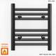Radiateur Porte-serviettes Chauffant Noir Mat De 400 Mm De Hauteur - Radiateur Pour Petite Salle De Bain