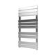 Radiateur S&egrave;che-serviettes 500 Design Chrom&eacute; Plat Pour Salle De Bains Avec Vannes
