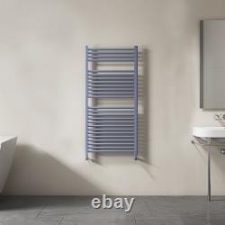 Radiateur sèche-serviettes Échelle de salle de bain incurvée droite plate anthracite
