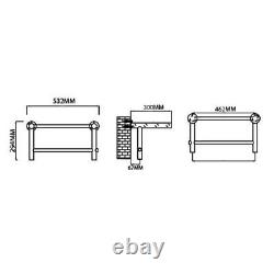 Radiateur sèche-serviettes Reina Troisi Designer 294mm x 532mm en acier inoxydable poli