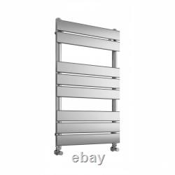 Radiateur sèche-serviettes Richmond à panneau plat pour salle de bains, noir/laiton brossé/chrome/blanc