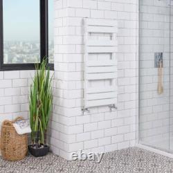 Radiateur sèche-serviettes à panneaux plats chauffant design 1000 x 450 mm blanc