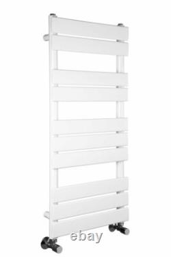 Radiateur sèche-serviettes à panneaux plats chauffant design 1000 x 450 mm blanc