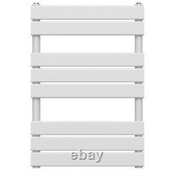 Radiateur sèche-serviettes blanc à panneaux plats pour salle de bains – largeur 500 mm – chauffage central