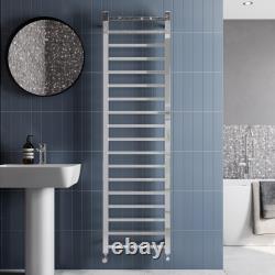 Radiateur sèche-serviettes carré de salle de bains en chrome noir, laiton et anthracite