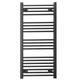 Radiateur S&egrave;che-serviettes Chauffant 450 Mm De Large, Noir Mat, Design Pour Salle De Bains