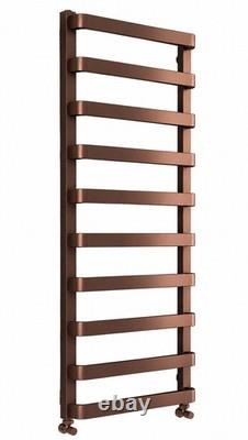 Radiateur sèche-serviettes chauffant Hensbury en bronze brossé 500 x 1200 mm pour salle de bains