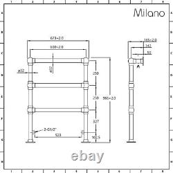 Radiateur sèche-serviettes chauffant Milano Derwent traditionnel minimaliste doré foncé
