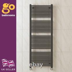 Radiateur sèche-serviettes chauffant anthracite gris échelle droite 1800x600
