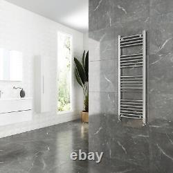 Radiateur sèche-serviettes chauffant chromé DROIT 400mm(l) x 1200mm(h) 1637 BTU