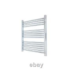 Radiateur sèche-serviettes chauffant chromé DROIT 600 mm (l) x 800 mm (h) 1624 BTU