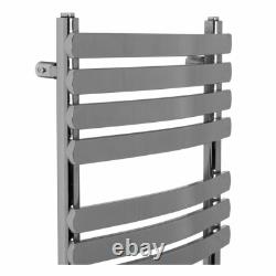 Radiateur sèche-serviettes chauffant courbé design 1200 x 500 chrome