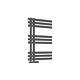 Radiateur Sèche-serviettes Chauffant De Salle De Bains Design, Panneau Plat Anthracite Chrome Moderne
