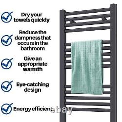 Radiateur sèche-serviettes chauffant design Meykoers pour salle de bain, vertical et grand