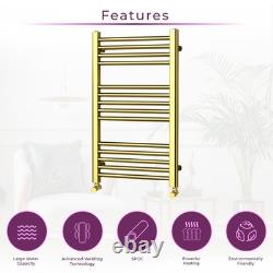 Radiateur sèche-serviettes chauffant doré 770x500 mm pour salle de bain, échelle, chauffage central