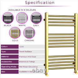 Radiateur sèche-serviettes chauffant doré 770x500 mm pour salle de bain, échelle, chauffage central
