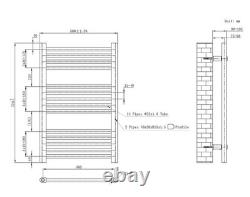 Radiateur sèche-serviettes chauffant doré 770x500 mm pour salle de bain, échelle, chauffage central