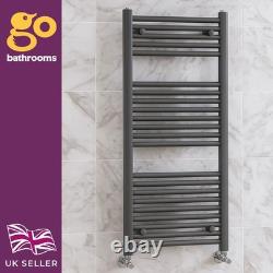 Radiateur sèche-serviettes chauffant droit échelle 1200x500 anthracite gris