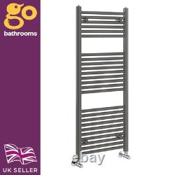 Radiateur sèche-serviettes chauffant droit échelle 1200x500 anthracite gris