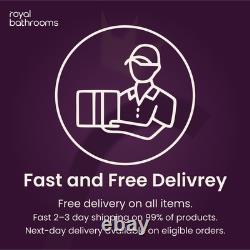 Radiateur sèche-serviettes chauffant droit en chrome 1600 x 500 mm