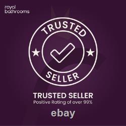 Radiateur sèche-serviettes chauffant droit en chrome 1600 x 500 mm