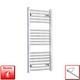 Radiateur Sèche-serviettes Chauffant électrique Chrome 1000 X 500 Mm Pré-rempli En Promotion