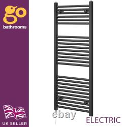 Radiateur sèche-serviettes chauffant électrique à bain d’huile noir, blanc, gris, doré 500 mm