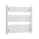 Radiateur S&egrave;che-serviettes Chauffant En Chrome 800 X 750 Mm Pour Chauffage Central Plat Et Courb&eacute;