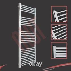 Radiateur sèche-serviettes chauffant en chrome DROIT 500mm(l) x 1400mm(h) 2294 BTUs