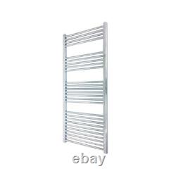 Radiateur sèche-serviettes chauffant en chrome DROIT 500mm(l) x 1400mm(h) 2294 BTUs