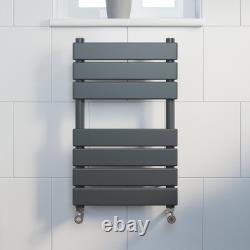 Radiateur sèche-serviettes chauffant moderne 650mm x 400mm panneau plat anthracite
