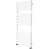 Radiateur S&egrave;che-serviettes Chauffant Pour Salle De Bain Design, Panneau Plat, Colonne Ovale, Blanc