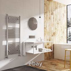 Radiateur sèche-serviettes chauffant pour salle de bain, échelle droite, chromé, 9 tailles
