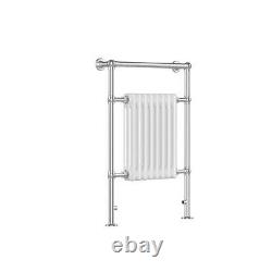 Radiateur sèche-serviettes chauffant pour salle de bain, traditionnel et vintage, 8 colonnes de chaleur