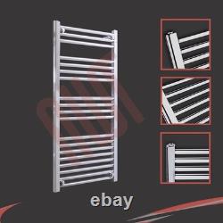 Radiateur sèche-serviettes chromé droit 500 mm (largeur) x 1000 mm (hauteur) – 1737 BTU