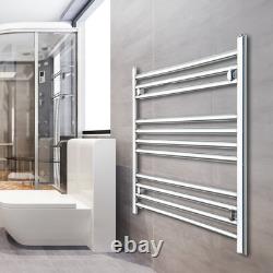 Radiateur sèche-serviettes chromé échelle 800 mm de large et 800 mm de haut pour salle de bains