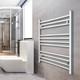 Radiateur S&egrave;che-serviettes Chrom&eacute; &eacute;chelle 800 Mm De Large Et 800 Mm De Haut Pour Salle De Bains