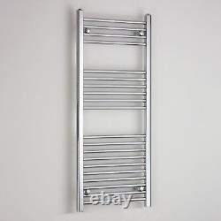 Radiateur sèche-serviettes chromé en échelle de 500 mm de large pour salle de bain design