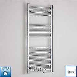 Radiateur sèche-serviettes chromé en échelle de 500 mm de large pour salle de bain design