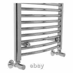 Radiateur sèche-serviettes cintré chauffant pour salle de bain, radiateur porte-serviettes, 1100 x 500, chrome, échelle Radiateur sèche-serviettes cintré chauffant pour salle de bain, radiateur porte-serviettes, 1100 x 500, chrome, échelle