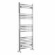 Radiateur S&egrave;che-serviettes Courb&eacute; Contemporain Pour Salle De Bain 1200 X 500 Chrom&eacute;