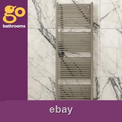 Radiateur sèche-serviettes de salle de bains en cuivre, finition nickel brossé, forme échelle 770 1200 1800